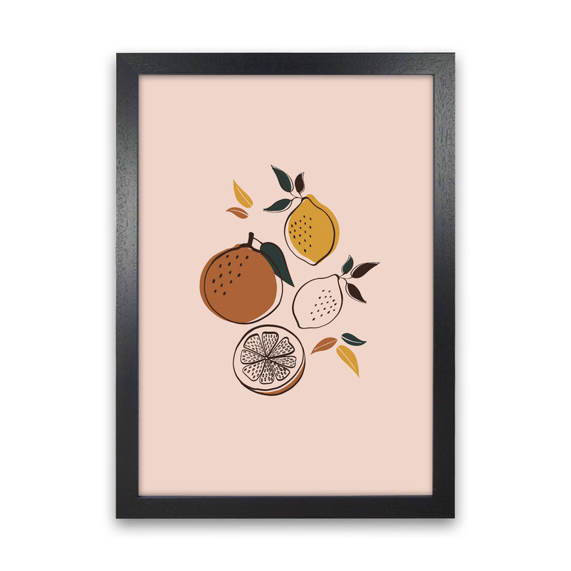 Citrus Art Print by Essentially Nomadic Black Grain