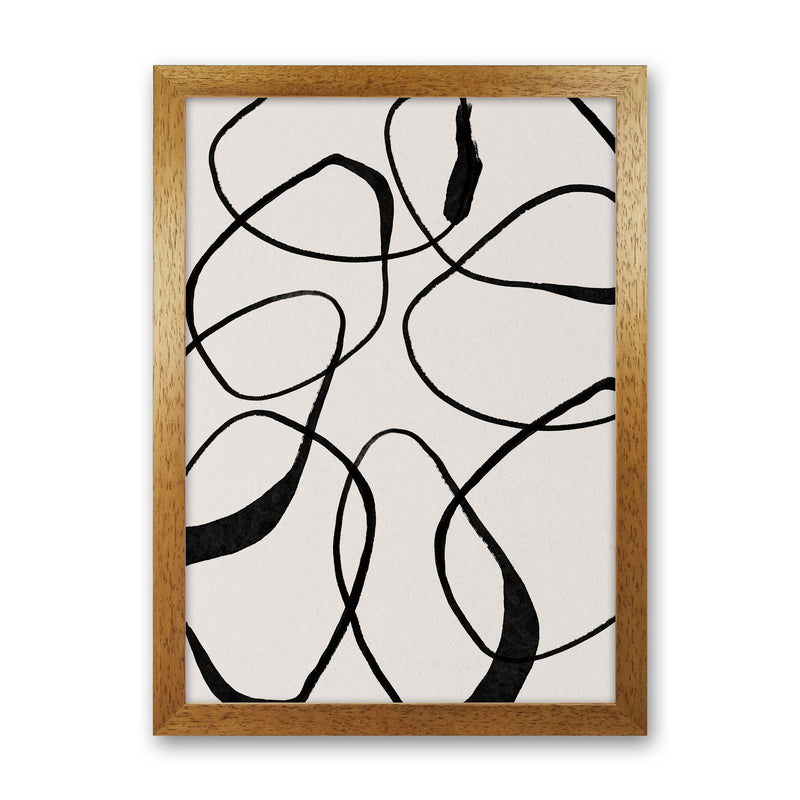 Abstract Scribble Art Print by Essentially Nomadic Oak Grain