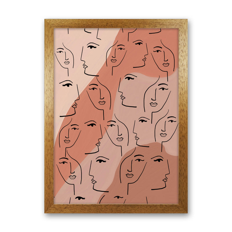 Faces Art Print by Essentially Nomadic Oak Grain
