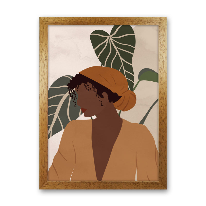 Girl Woman Ethnic Boho Art Print by Essentially Nomadic Oak Grain