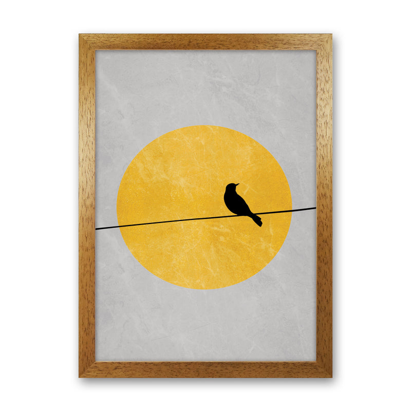 Lone Bird Art Print by Essentially Nomadic Oak Grain