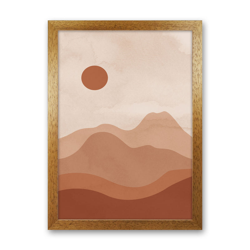 Mountain Landscapesun Art Print by Essentially Nomadic Oak Grain
