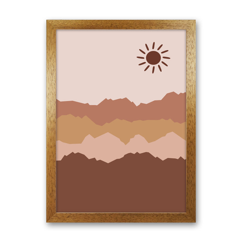 Mountain Sun Art Print by Essentially Nomadic Oak Grain