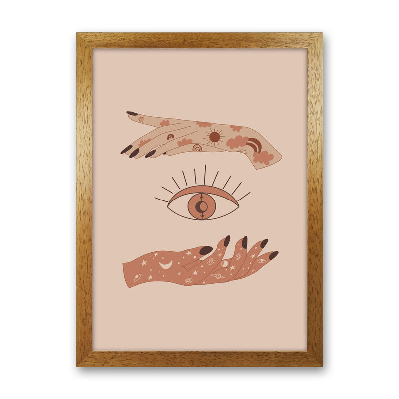 Mystical Celestial Eye Art Print by Essentially Nomadic Oak Grain