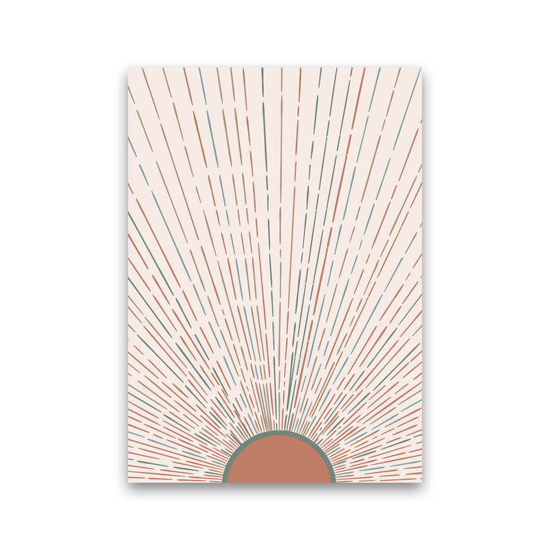 Midcentury Sun Rays Art Print by Essentially Nomadic Print Only