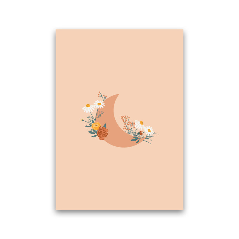 Moon Crescent Floral Art Print by Essentially Nomadic Print Only