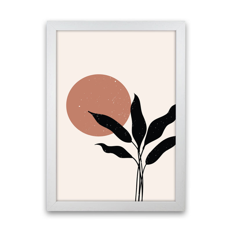 Abstract Leaf Sun Art Print by Essentially Nomadic White Grain