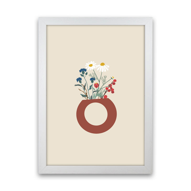 Vase With Flowers Art Print by Essentially Nomadic White Grain