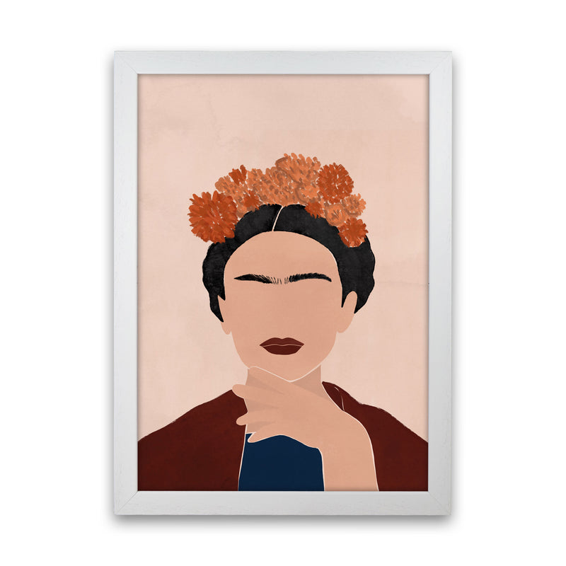 Frida Illustration Art Print by Essentially Nomadic White Grain
