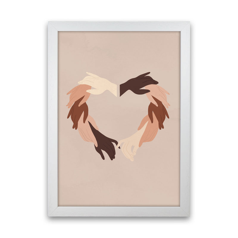 Hands Art Print by Essentially Nomadic White Grain