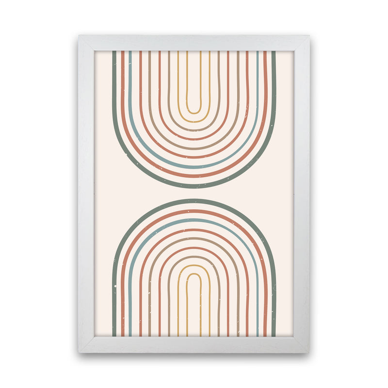 Mid Century Rainbow Art Print by Essentially Nomadic White Grain