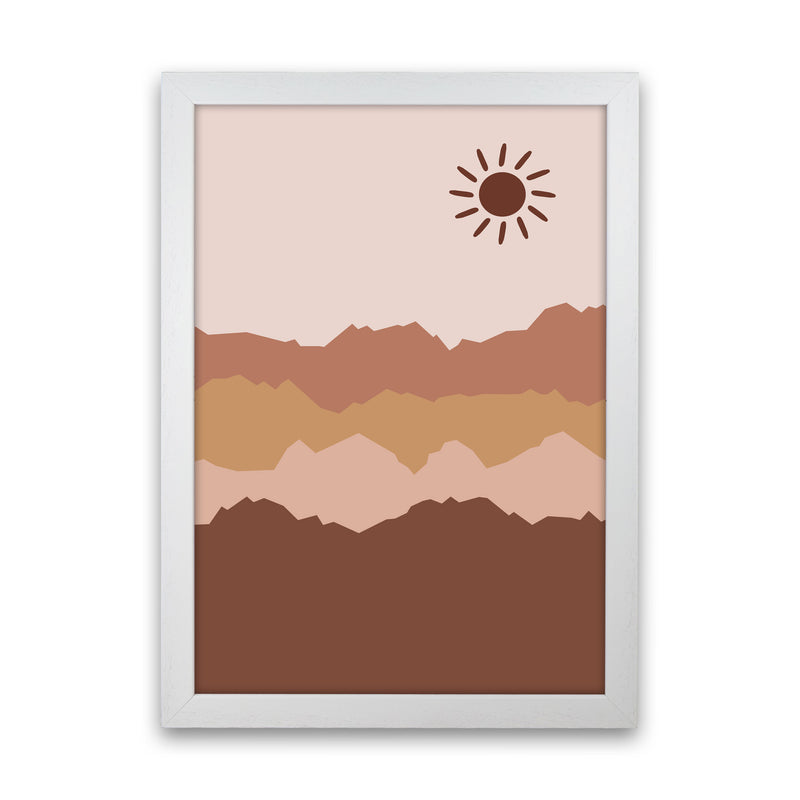 Mountain Sun Art Print by Essentially Nomadic White Grain