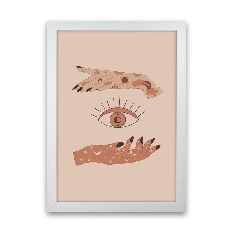 Mystical Celestial Eye Art Print by Essentially Nomadic White Grain
