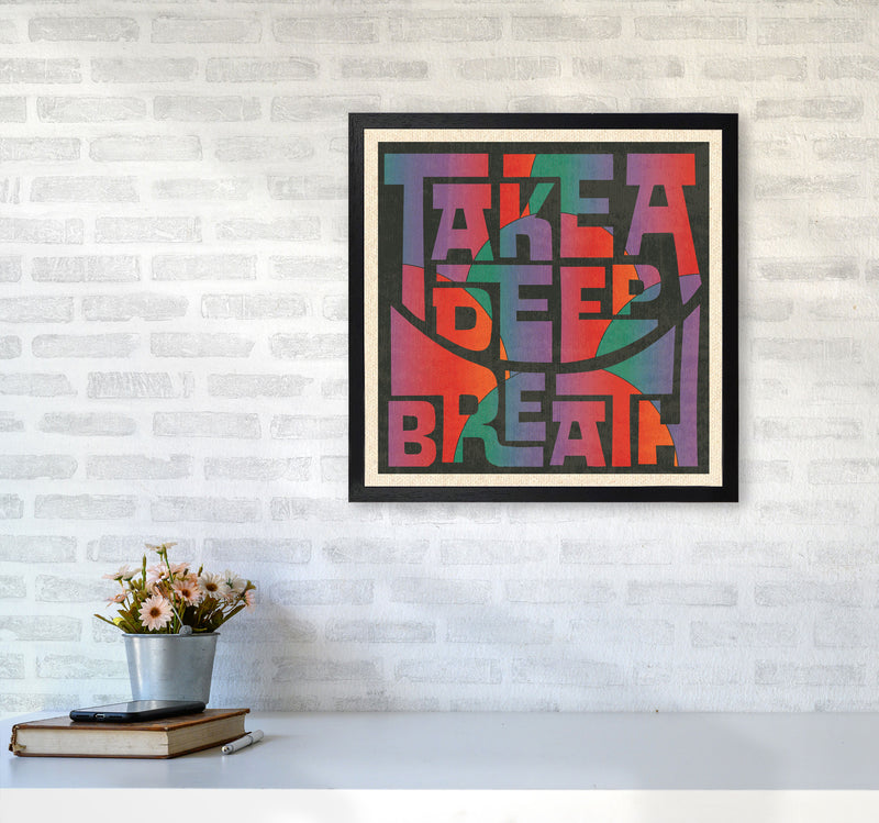 Deep Breath Final Art Print by Inktally5050 White Frame