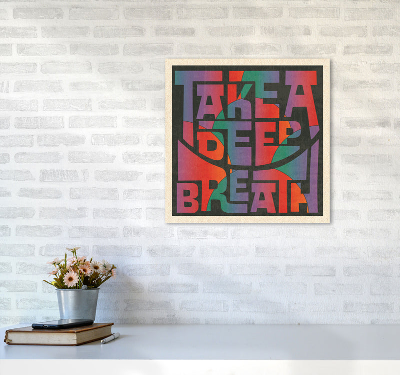 Deep Breath Final Art Print by Inktally5050 Black Frame
