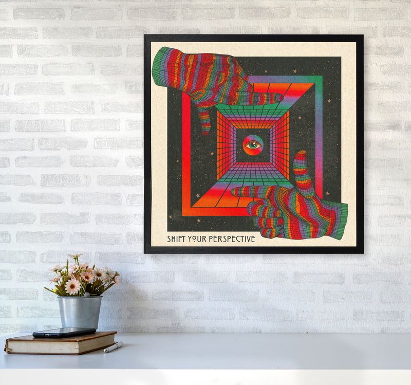 Shift Your Perspective Art Print by Inktally6060 White Frame