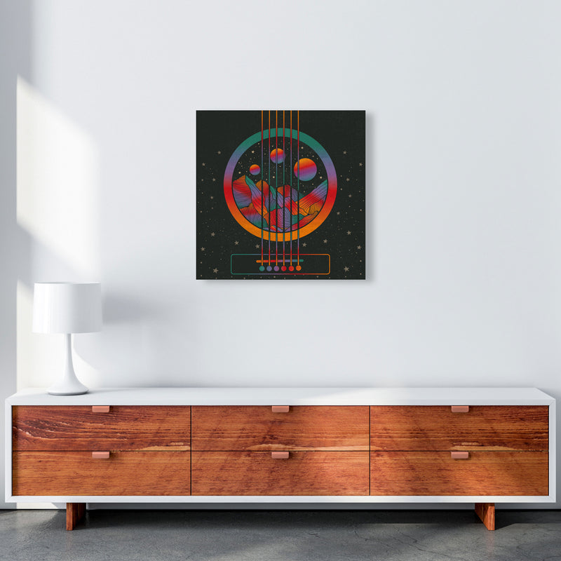 Music Transports My Soul Art Print by Inktally 60x60 Canvas