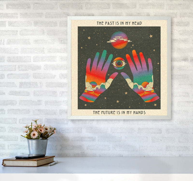 My Hands Final For Print Art Print by Inktally6060 Oak Frame