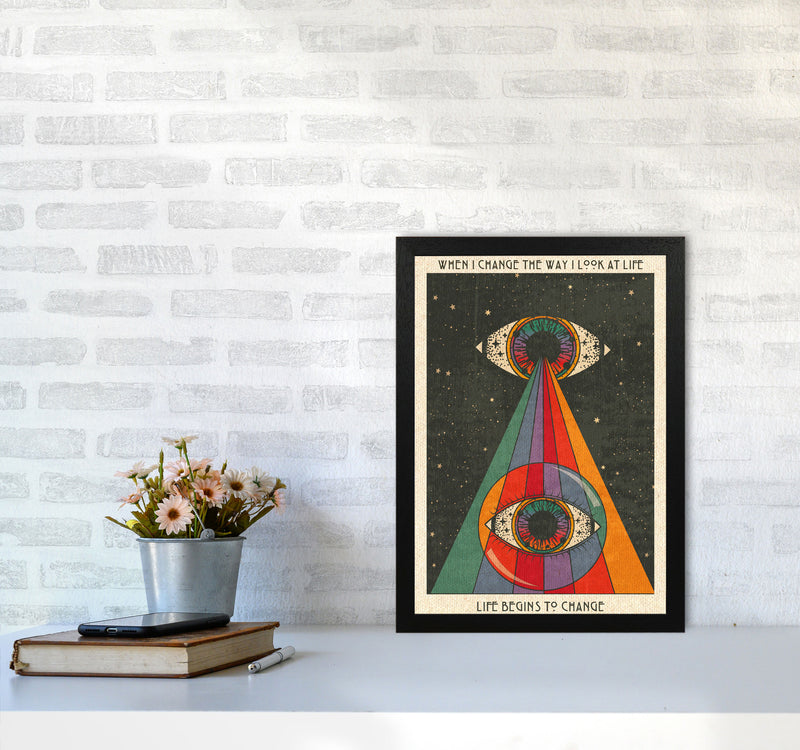 Life Begins To Change - A3 Art Print by Inktally A3 White Frame