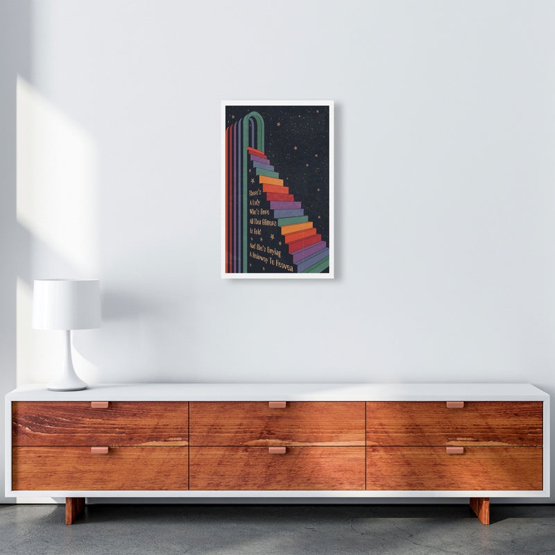 Stairway To Heaven A1 Gelato Art Print by Inktally A3 Canvas