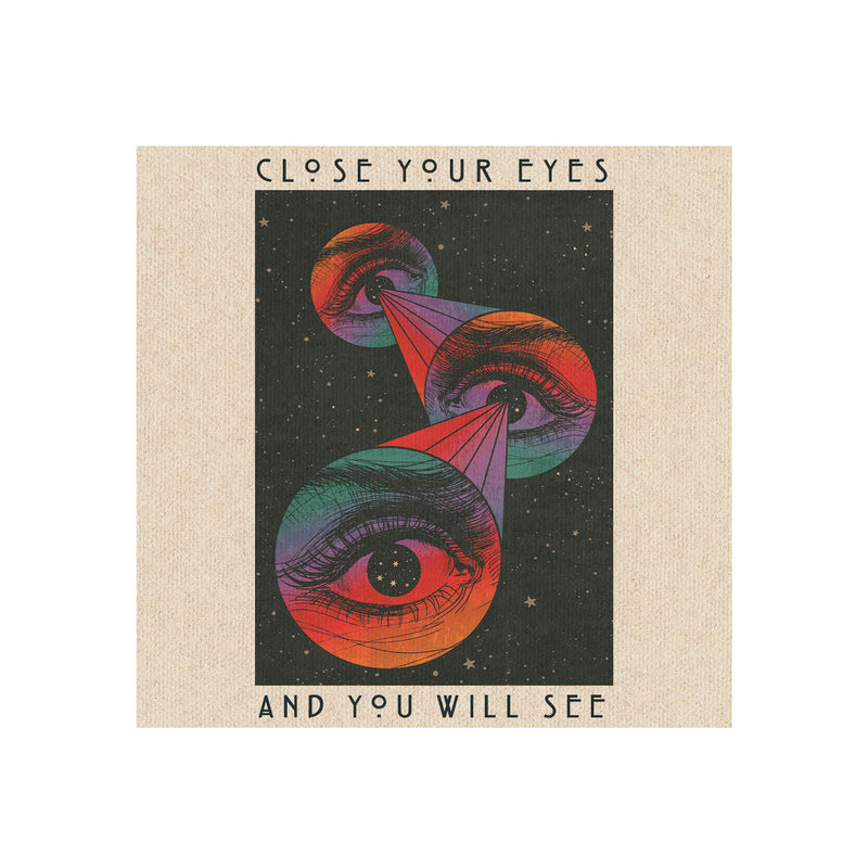 Close Your Eyes Art Print by Inktally Print Only