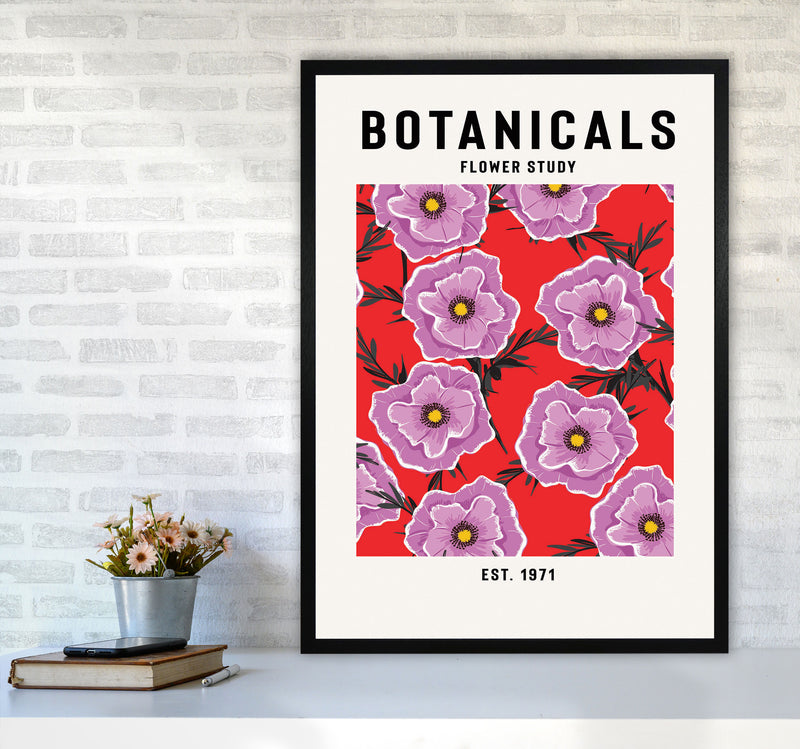 Botanicals Flower Study Art Print by Jason Stanley A1 White Frame