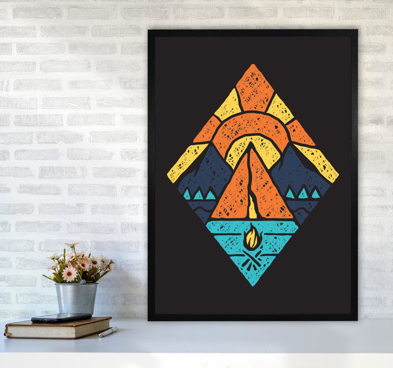 Adventure Is Here Art Print by Jason Stanley A1 White Frame