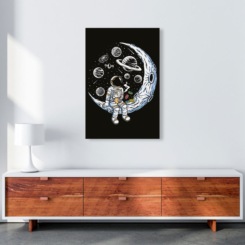 Coffee And Donuts On The Moon Art Print by Jason Stanley A1 Canvas