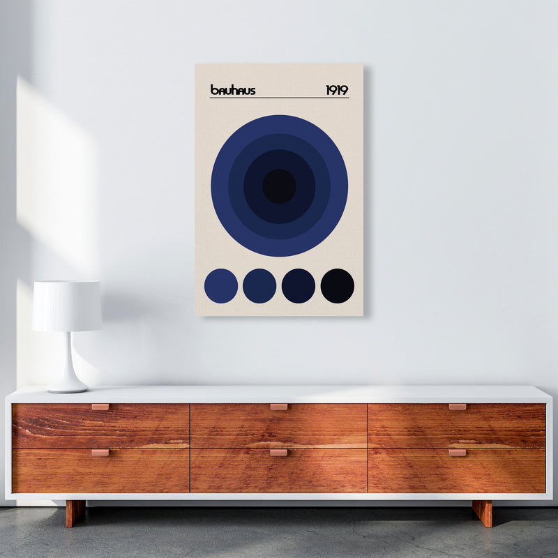 Bauhaus Blue Circle Art Print by Jason Stanley A1 Canvas