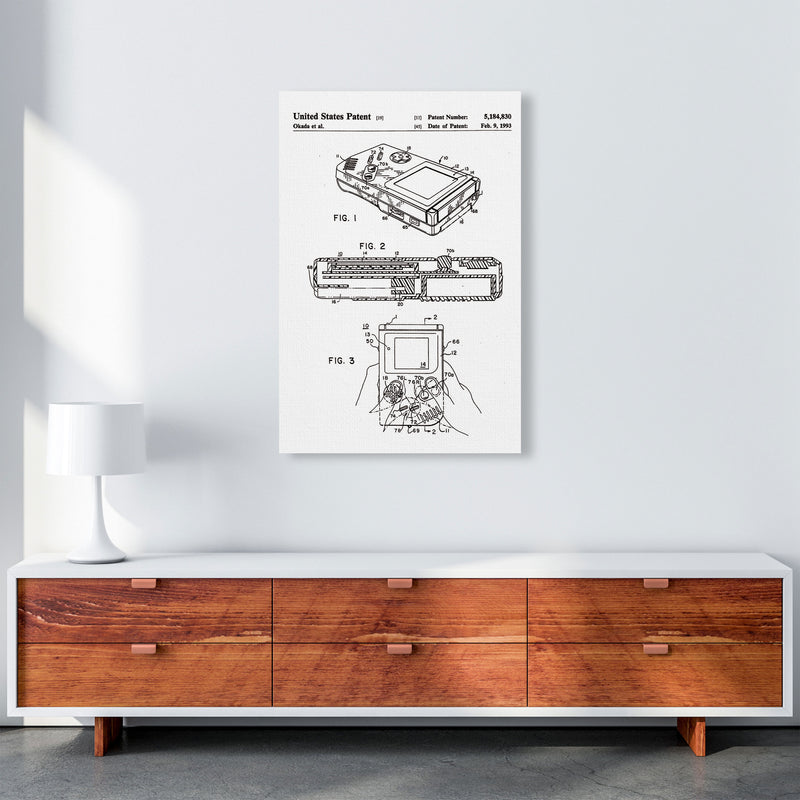 Gameboy Patent Art Print by Jason Stanley A1 Canvas