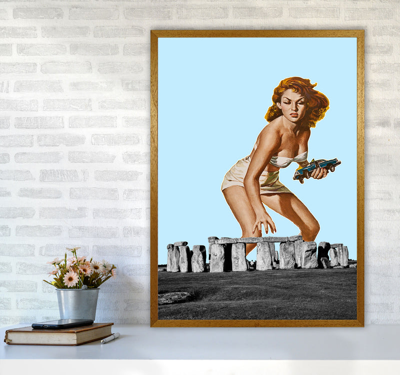 Attack On Stonehenge Art Print by Jason Stanley A1 Print Only