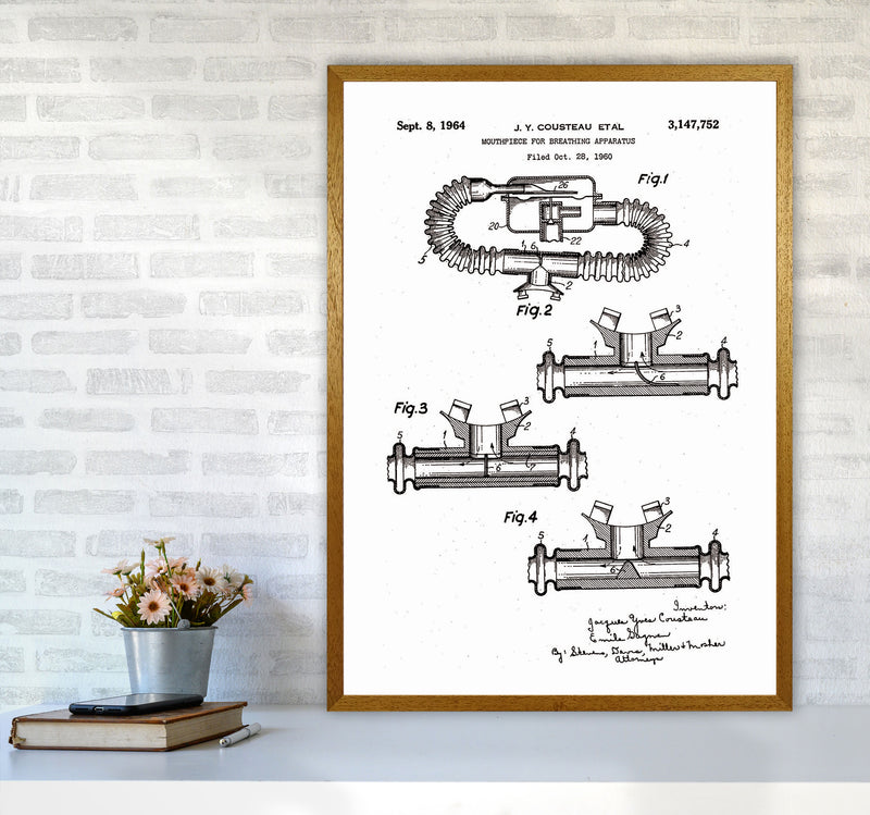 Diving Apparatus Patent Art Print by Jason Stanley A1 Print Only