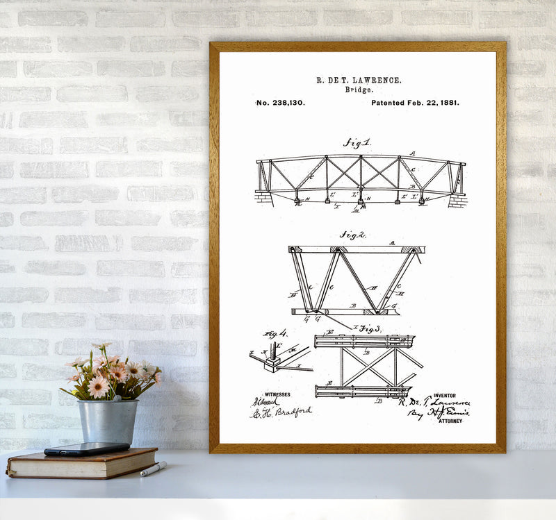 Bridge Patent Art Print by Jason Stanley A1 Print Only