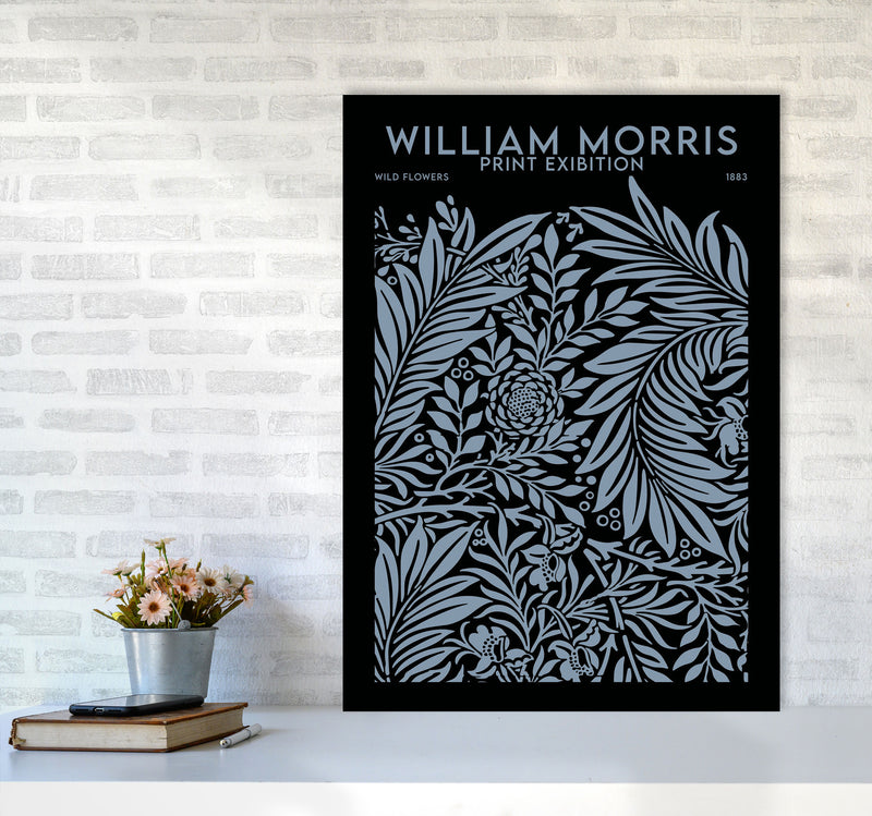 William Morris Print Exibition Black Art Print by Jason Stanley A1 Black Frame