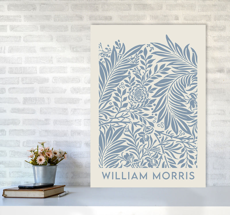 William Morris- Blue Wild Flowers Art Print by Jason Stanley A1 Black Frame