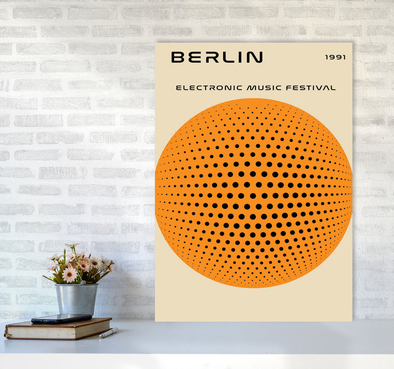 Berlin Electronic Music Festival Art Print by Jason Stanley A1 Black Frame