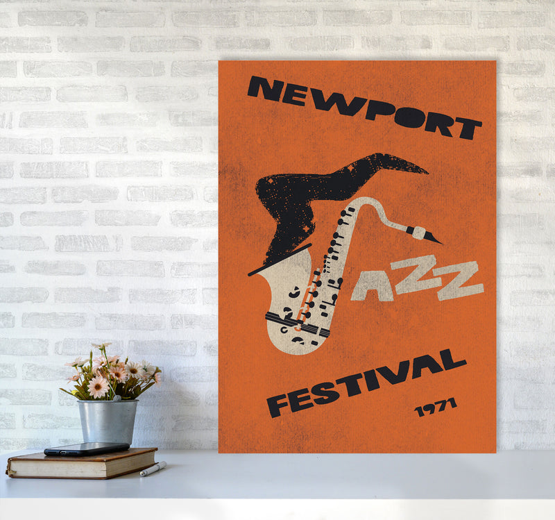 Newport Jazz Festival Art Print by Jason Stanley A1 Black Frame