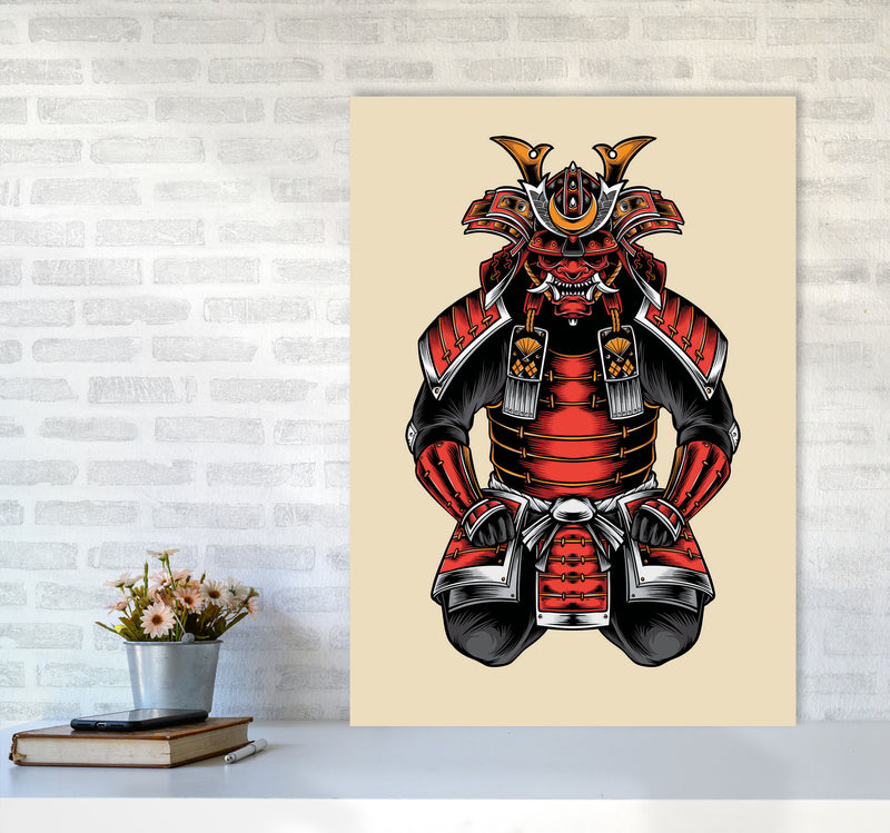 Japanese Samurai Art Print by Jason Stanley A1 Black Frame