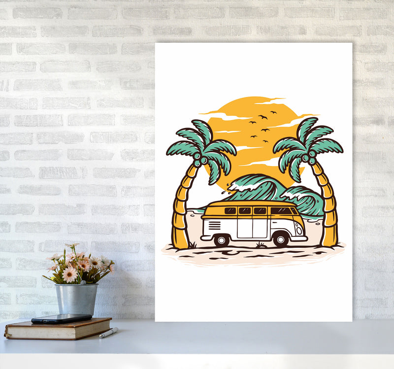 Between Two Palms Art Print by Jason Stanley A1 Black Frame
