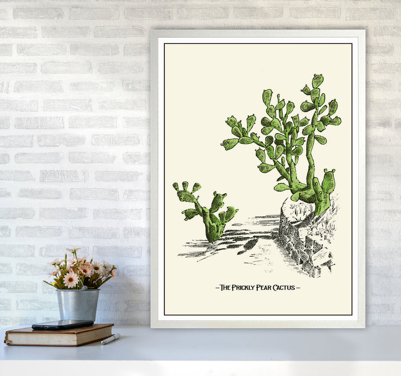 The Prickly Pear Cactus Art Print by Jason Stanley A1 Oak Frame