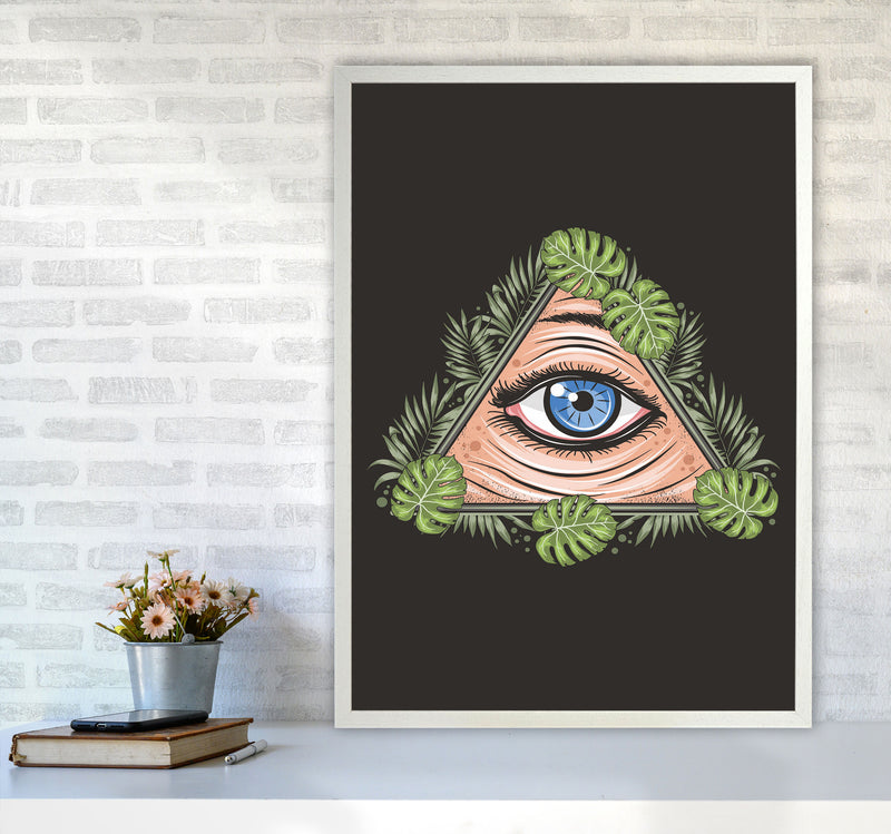 All Seeing Eye Art Print by Jason Stanley A1 Oak Frame