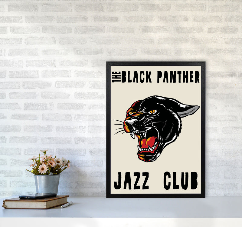 Black Panther Jazz Club II Art Print by Jason Stanley A2 White Frame