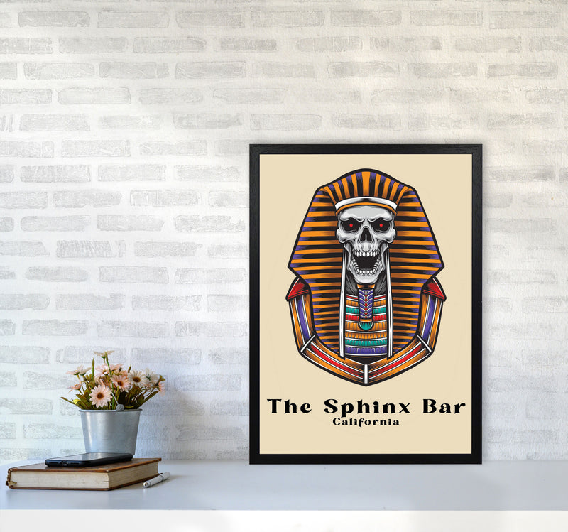 See You At The Sphinx Art Print by Jason Stanley A2 White Frame