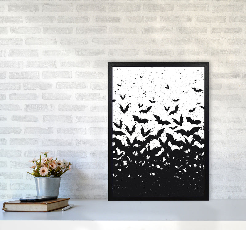 Look At All These Bats Art Print by Jason Stanley A2 White Frame