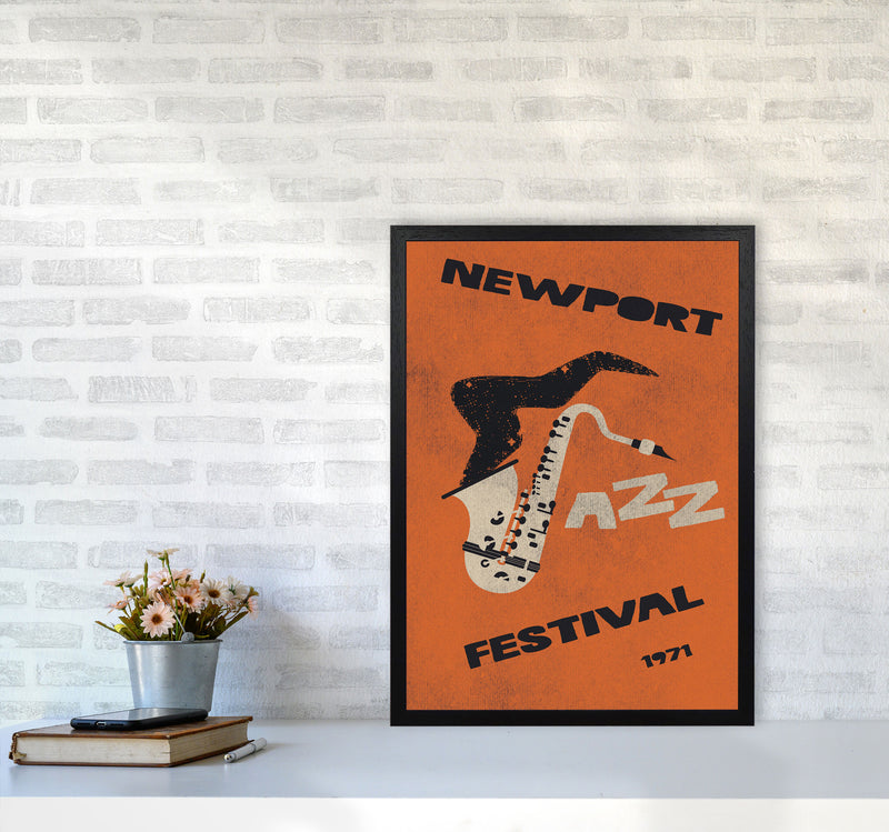 Newport Jazz Festival Art Print by Jason Stanley A2 White Frame