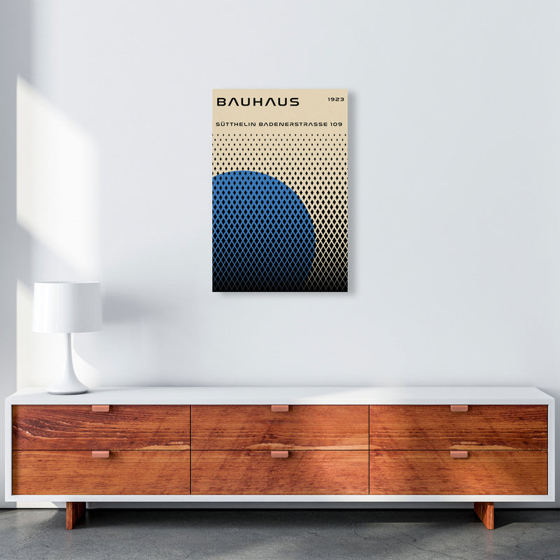 Bauhaus Geometric Blue Art Print by Jason Stanley A2 Canvas