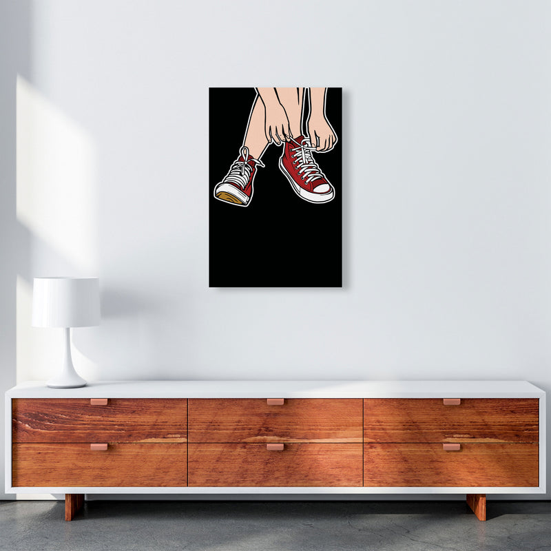 Tie Your Shoe Laces Art Print by Jason Stanley A2 Canvas