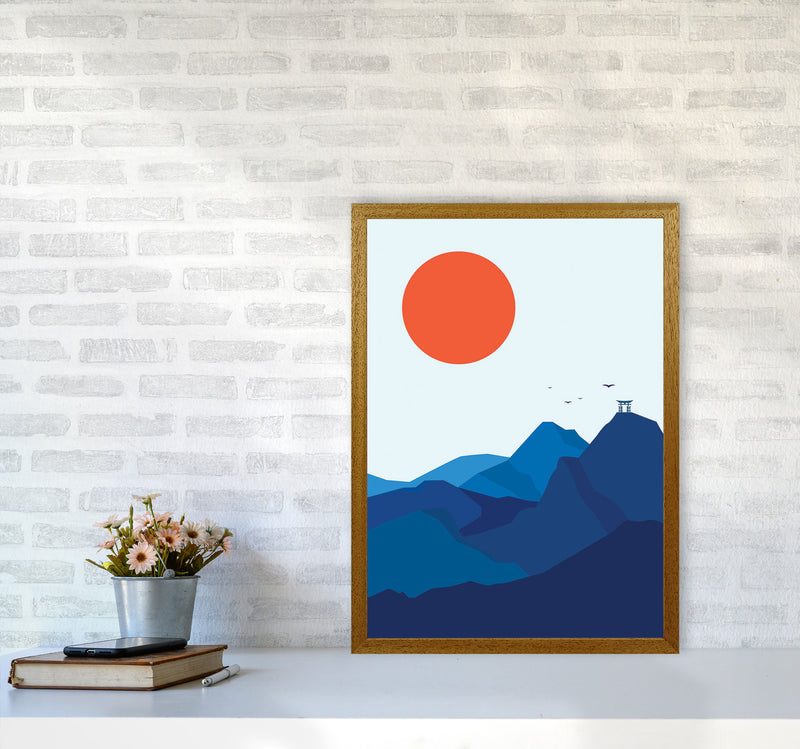 Japanese Mountain Sunrise Art Print by Jason Stanley A2 Print Only