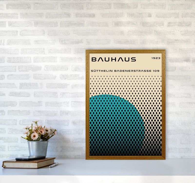 Bauhaus Geometric Teal Art Print by Jason Stanley A2 Print Only