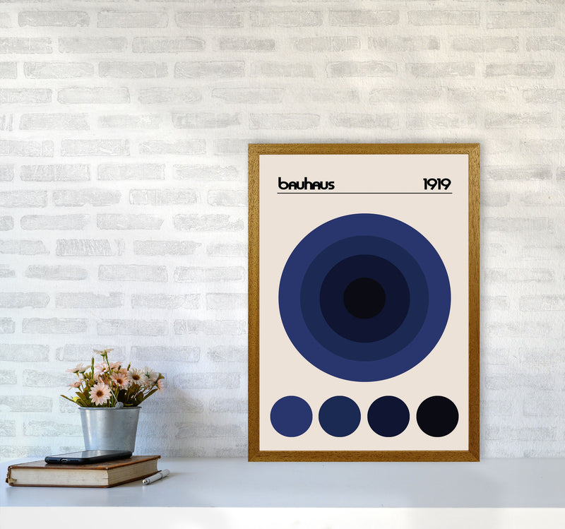 Bauhaus Blue Circle Art Print by Jason Stanley A2 Print Only